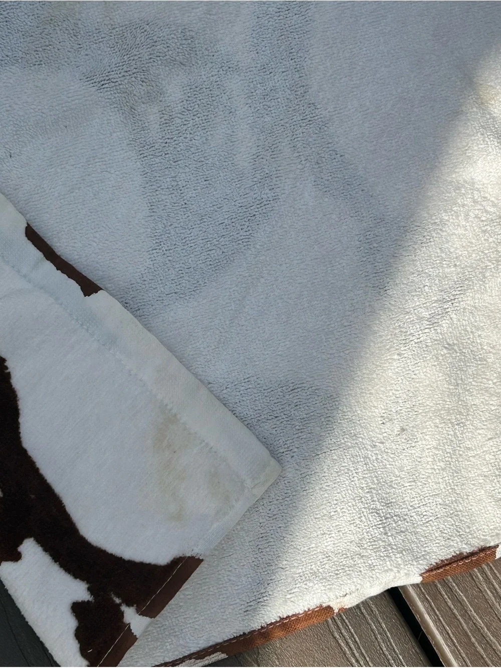 Coach Signature  C Print Beach Towel- Vintage- in White, Brown & Red